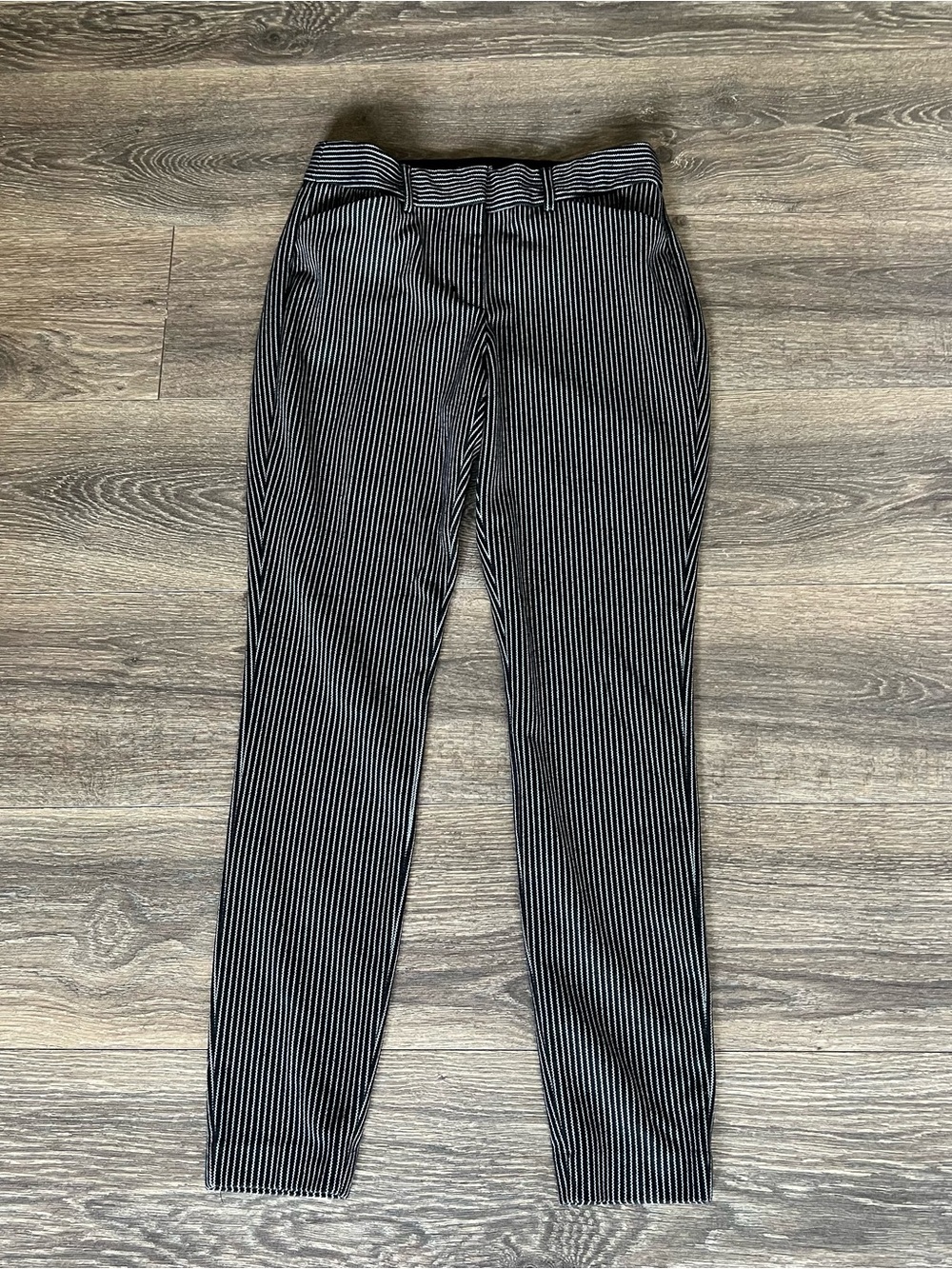 Express Black and White Pinstripe Women's Dress Pants